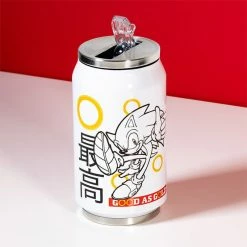 Homeware Official Modern Sonic The Hedgehog Japanese Style Drinkware Can