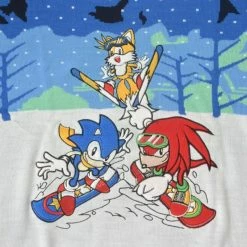 Sonic The Hedgehog Christmas Jumper Official Sonic The Hedgehog Skiing Christmas Jumper / Ugly Sweater