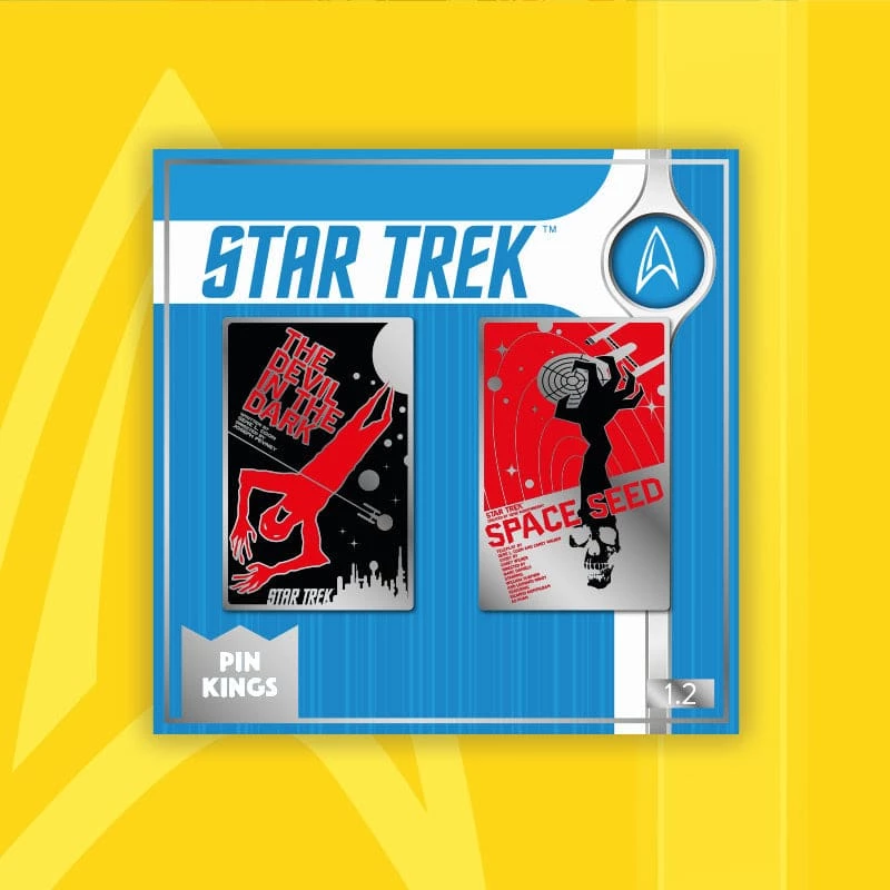 Pin Kings Star Trek Enamel Pin Badge Set 1.2 β The Devil In The Dark & Space Seed