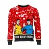 Star Trek Christmas Jumper Official Star Trek ‘Beam Me Up, Santa!’ Christmas Jumper / Ugly Sweater