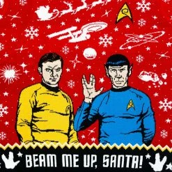 Star Trek Christmas Jumper Official Star Trek ‘Beam Me Up, Santa!’ Christmas Jumper / Ugly Sweater