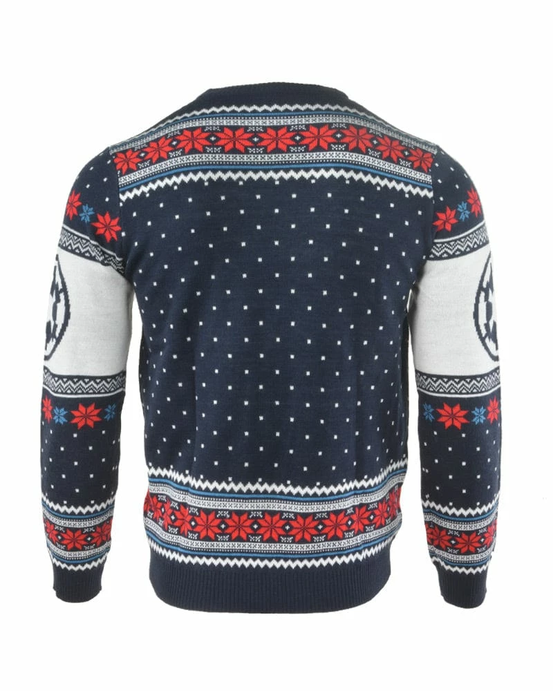 Star Wars Christmas Jumper Official Star Wars Tie Fighter Battle Of Yavin Christmas Jumper / Ugly Sweater