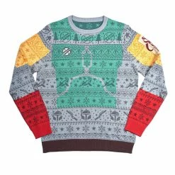Star Wars Official Boba Fett Difuzed Christmas Jumper / Ugly Sweater