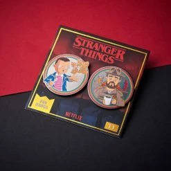 Pin Kings Stranger Things Enamel Pin Badge Set 1.1 – Eleven And Jim Accessories