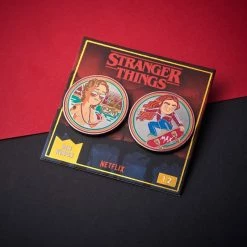 Pin Kings Stranger Things Enamel Pin Badge Set 1.2 β Billy And Max Accessories