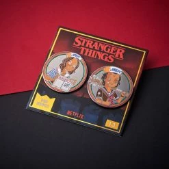 Pin Kings Stranger Things Enamel Pin Badge Set 1.3 – Steve And Robin