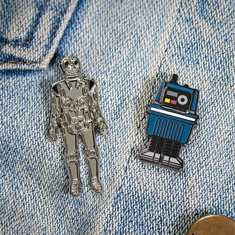 Pin Kings Star Wars Enamel Pin Badge Set 1.10 β Death Star Droid And Power Droid