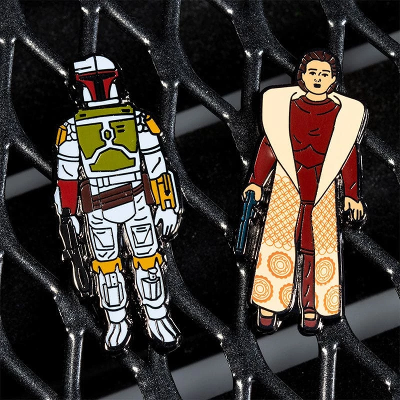 Pin Kings Star Wars Enamel Pin Badge Set 1.11β Boba Fett And Leia Organa (Bespin Gown)