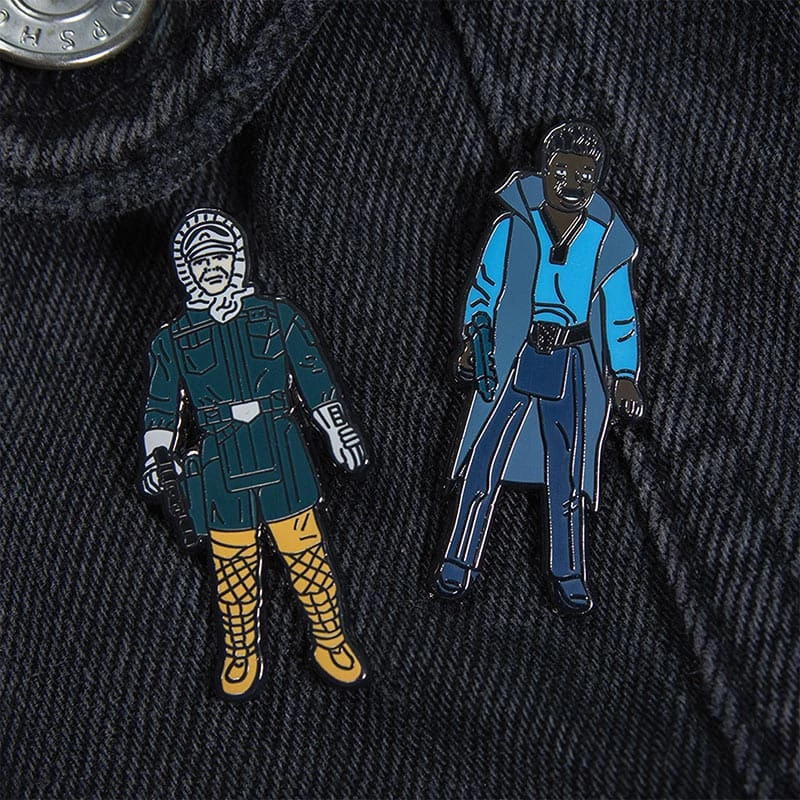 Pin Kings Star Wars Enamel Pin Badge Set 1.15 β Han Solo (Hoth Outfit) And Lando Calrissian Accessories