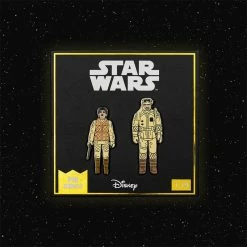Accessories Pin Kings Star Wars Enamel Pin Badge Set 1.19 β Leia (Hoth Outfit) And Rebel Commander