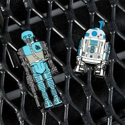 Pin Kings Star Wars Enamel Pin Badge Set 1.21 – 2-1B And R2 D2 (with Sensorscope) Accessories