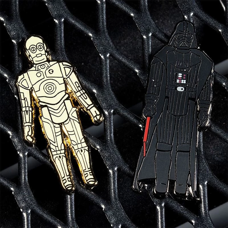 Accessories Pin Kings Star Wars Enamel Pin Badge Set 1.3 - C3PO And Darth Vader