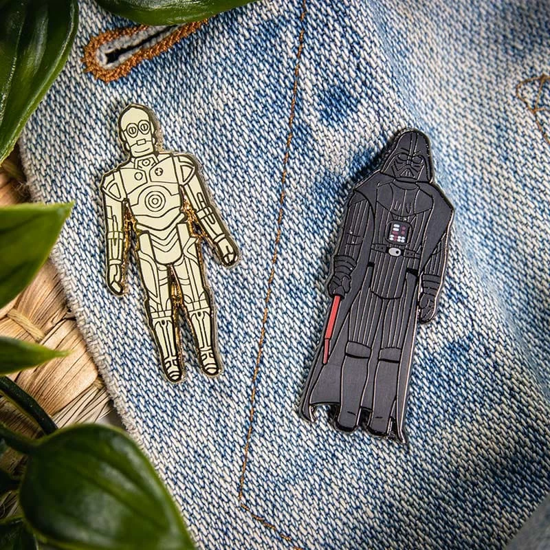 Accessories Pin Kings Star Wars Enamel Pin Badge Set 1.3 - C3PO And Darth Vader