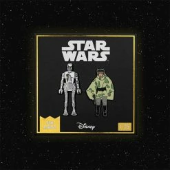 Accessories Pin Kings Star Wars Enamel Pin Badge Set 1.35 β 8D8 And Princess Leia Organa (in Combat Poncho)