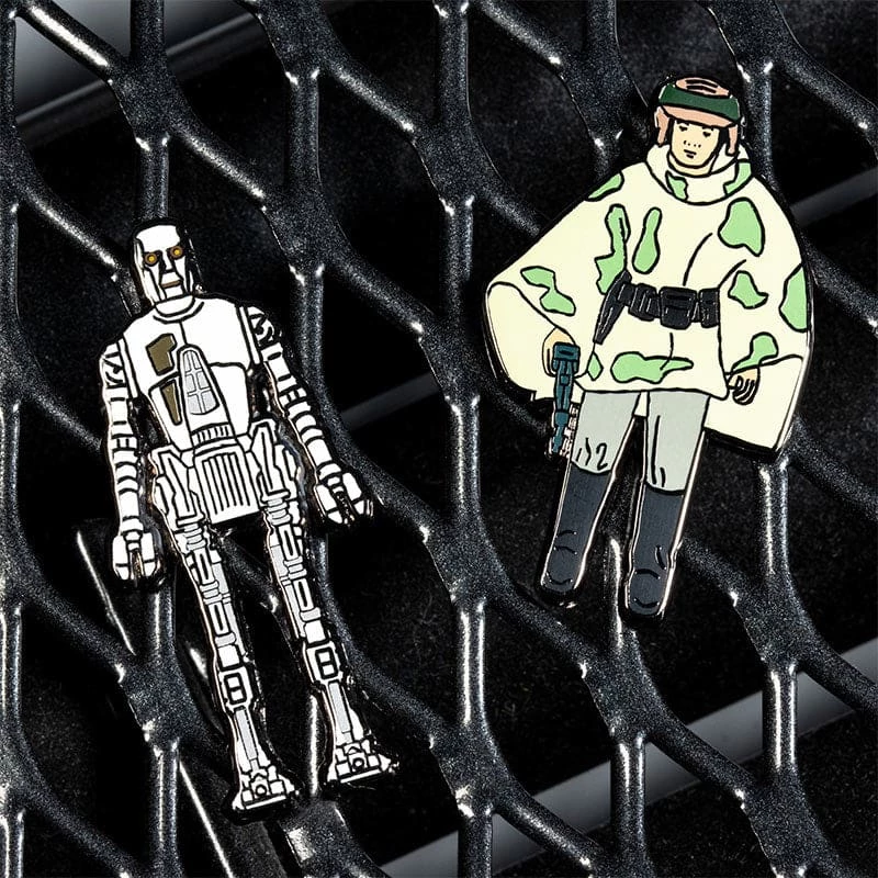 Accessories Pin Kings Star Wars Enamel Pin Badge Set 1.35 β 8D8 And Princess Leia Organa (in Combat Poncho)