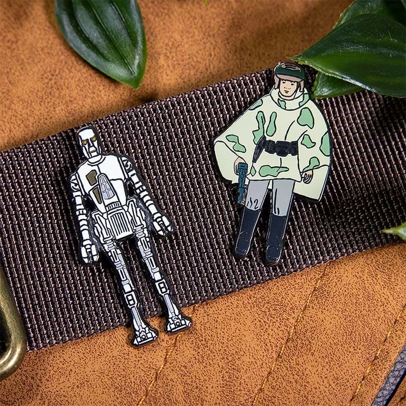Accessories Pin Kings Star Wars Enamel Pin Badge Set 1.35 β 8D8 And Princess Leia Organa (in Combat Poncho)