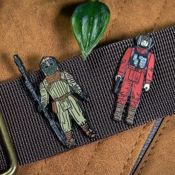 Pin Kings Star Wars Enamel Pin Badge Set 1.37 β B-Wing Pilot And Klaatu (in Skiff Guard Outfit) Accessories