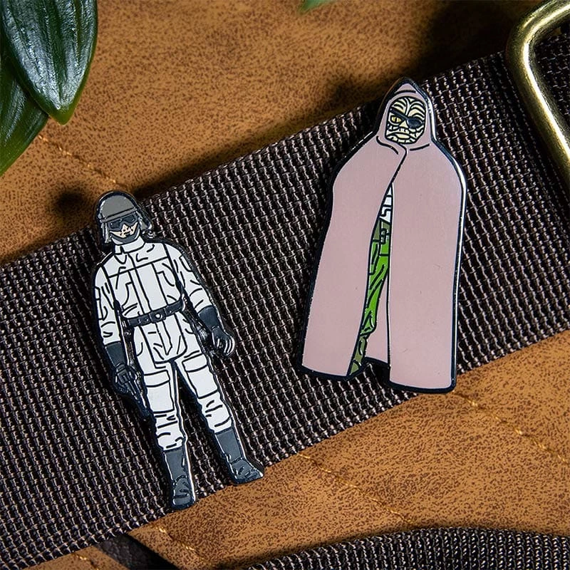 Accessories Pin Kings Star Wars Enamel Pin Badge Set 1.39 β Prune Face And AT-ST Driver