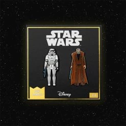 Accessories Pin Kings Star Wars Enamel Pin Badge Set 1.4 - Stormtrooper And Obi Wan