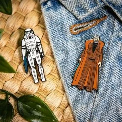 Accessories Pin Kings Star Wars Enamel Pin Badge Set 1.4 - Stormtrooper And Obi Wan