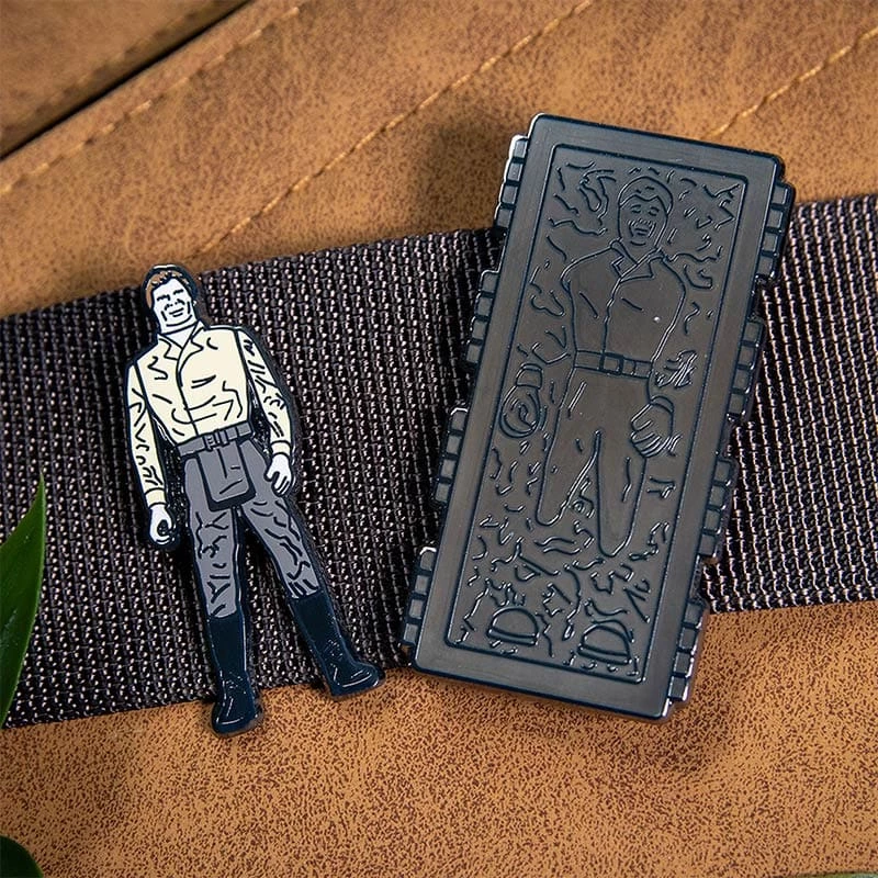 Pin Kings Star Wars Enamel Pin Badge Set 1.45 β Han Solo And Han Solo (In Carbonite Chamber) Accessories