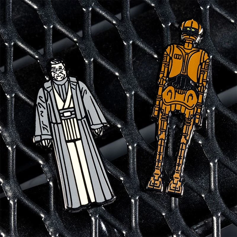 Accessories Pin Kings Star Wars Enamel Pin Badge Set 1.46 β Old Anakin Skywalker And EV-9D9