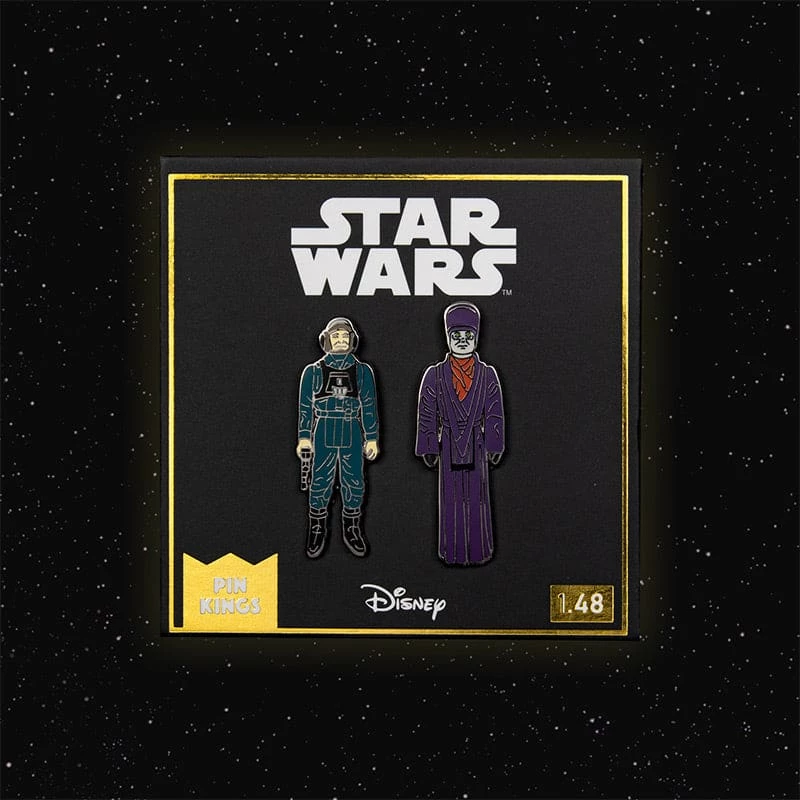 Pin Kings Star Wars Enamel Pin Badge Set 1.48 β A-Wing Pilot And Imperial Dignitary Pin Badges