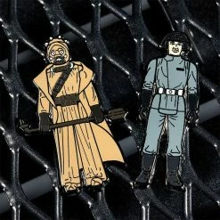 Accessories Pin Kings Star Wars Enamel Pin Badge Set 1.6 - Tusken Raider And Imperial Death Star Technician