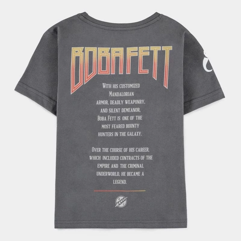 Official Star Wars Boba Fett The Legend Kids Short Sleeved T-Shirts Apparel