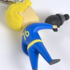 Official Fallout Vault Boy Energy Weapon Keyring / Keychain