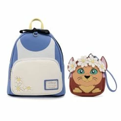 Loungefly Disney Alice In Wonderland Cosplay Mini Backpack With Detachable Mini Wristlet Bags
