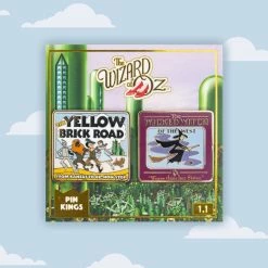 Accessories Pin Kings Wizard Of Oz Enamel Pin Badge Set 1.1 – Yellow Brick Road & Wicked Witch