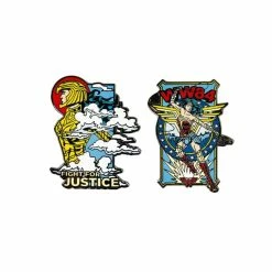 Wonder Women Pin Kings Wonder Woman'84 Enamel Pin Badge Set 1.2 - Fight For Justice Accessories