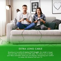 Gaming Accessories Official Xbox One Play And Charge Micro USB Charging Cable