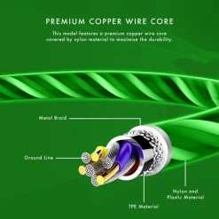 Official Xbox One LED Micro USB Charge Cable