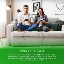 Official Xbox Series X And Series S Play And Charge USB C Charging Cable