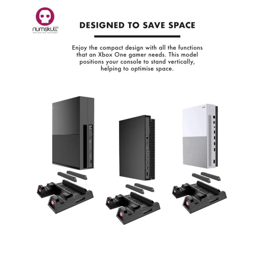 Numskull Xbox One Multi Function 5 In 1 Docking Station / Console Stand Gaming Accessories