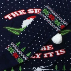 Star Wars Christmas Jumper Official Star Wars Master Yoda Christmas Jumper / Ugly Sweater